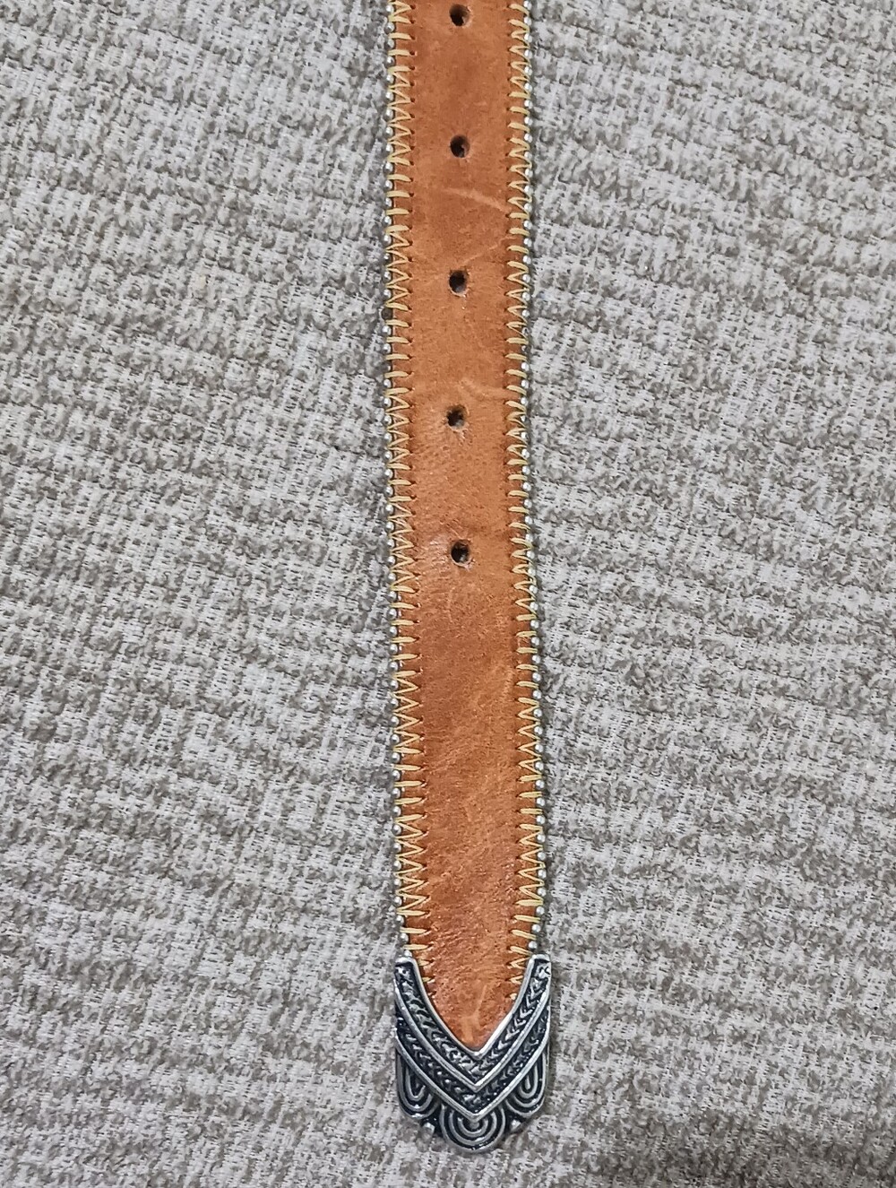 Vintage Streets Ahead Italian Leather Belt - Picture 6 of 16